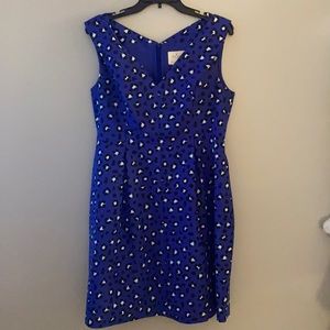 Kate Spade blue cheetah print dress